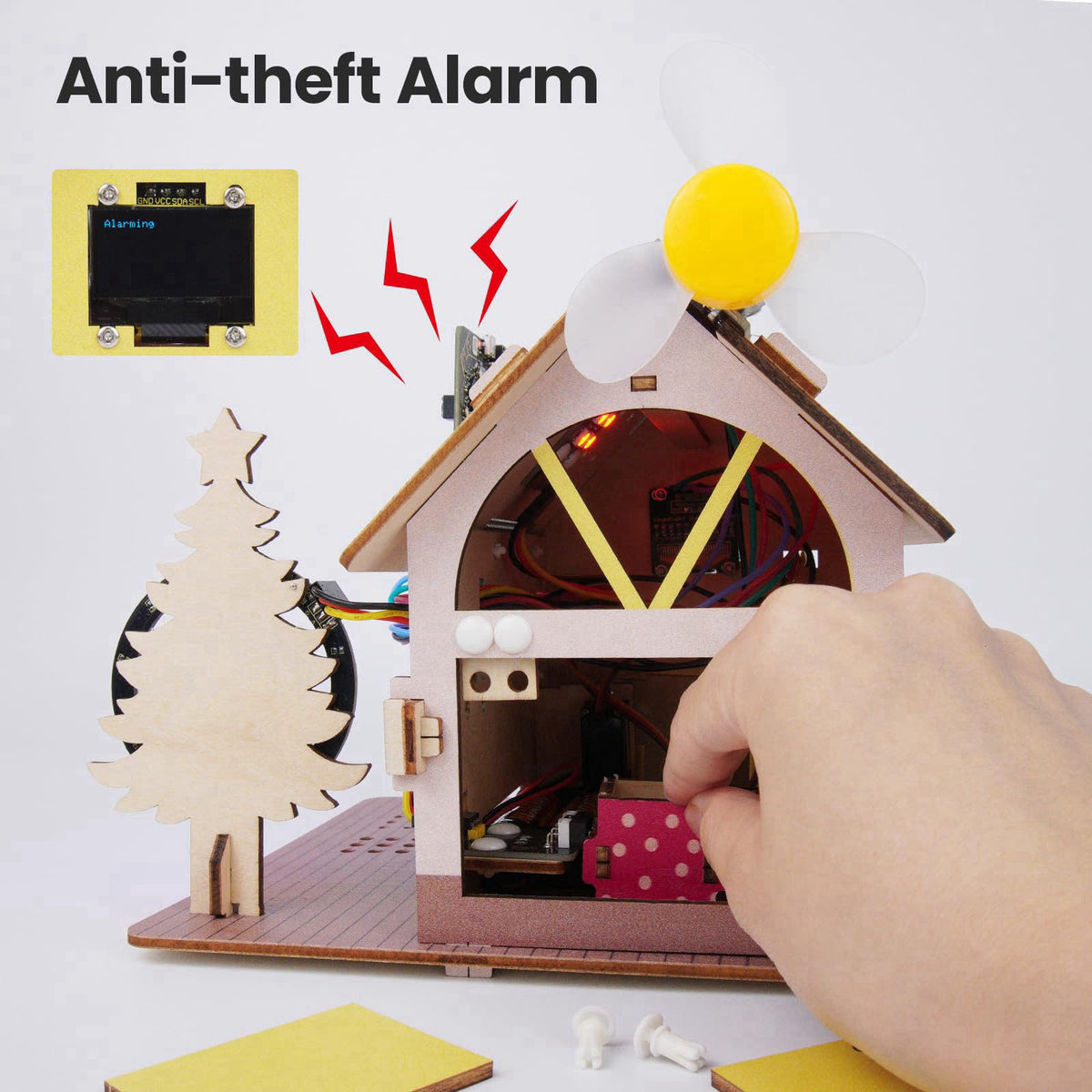 HOLASMART microbit Smart Home for microbit V1 and V2,STEM Education DIY Coding Kit with Online Tutorial,Programming Elec