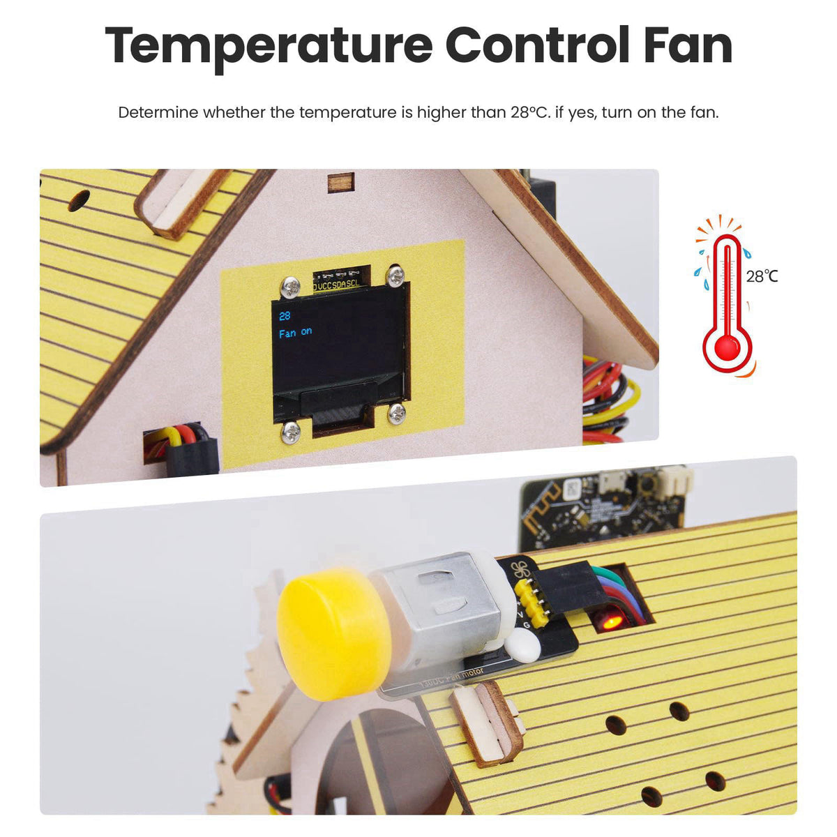 HOLASMART microbit Smart Home for microbit V1 and V2,STEM Education DIY Coding Kit with Online Tutorial,Programming Elec