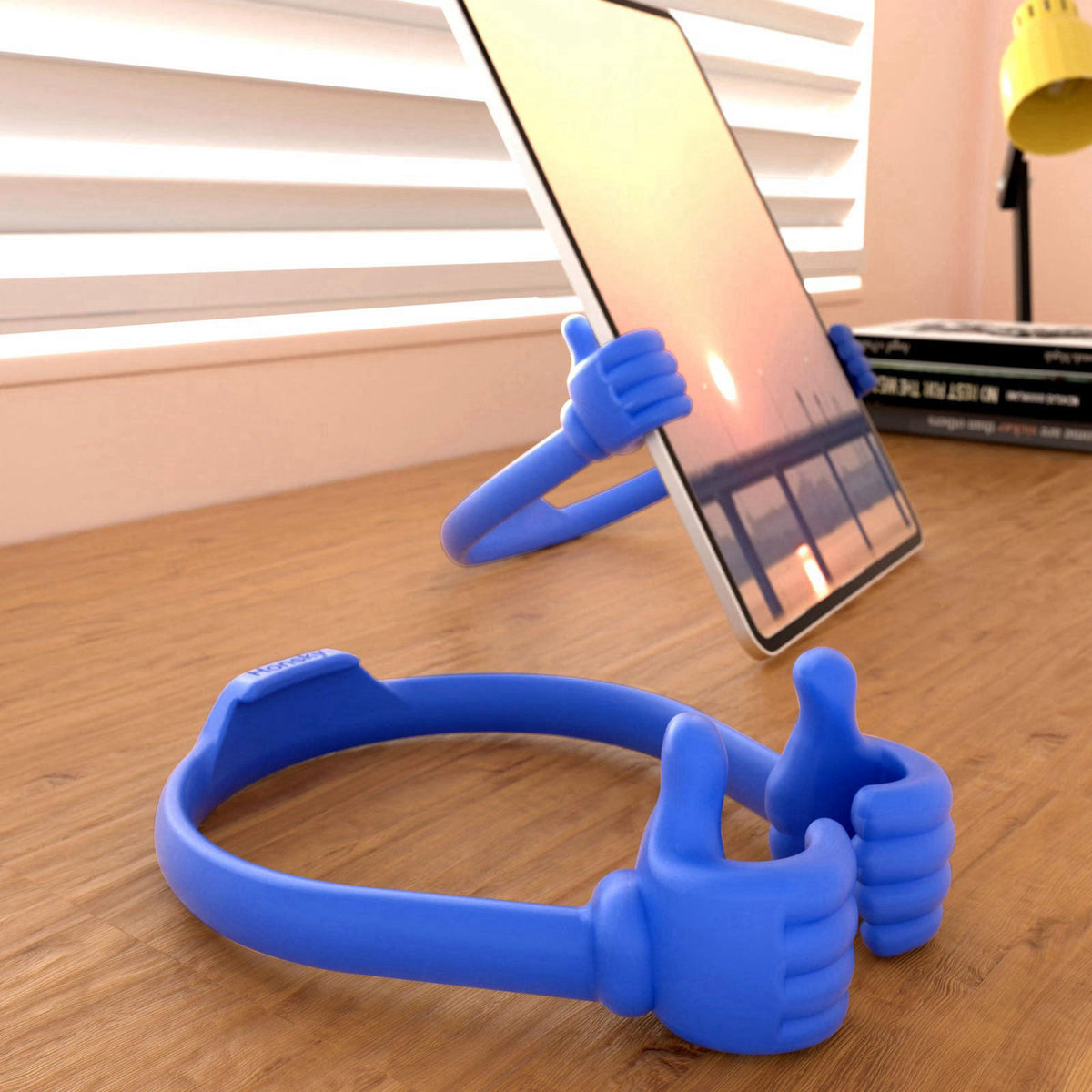 Thumbs-up Cell Phone Stand, Honsky Pack of 5 Universal Flexible Multi-Angle Cute Desk Phone Holder, Compatible with Tabl