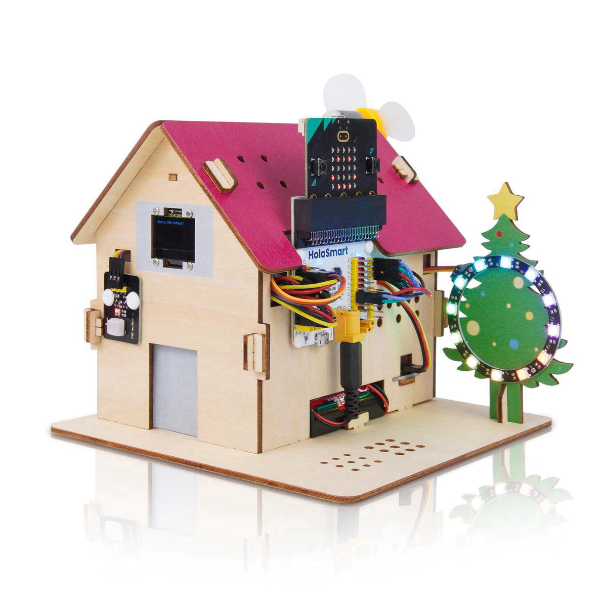 HOLASMART Microbit Smart Home Kit for Microbit V1 and V2,Electronics DIY Home Automation Coding Kit,STEM Educational Set