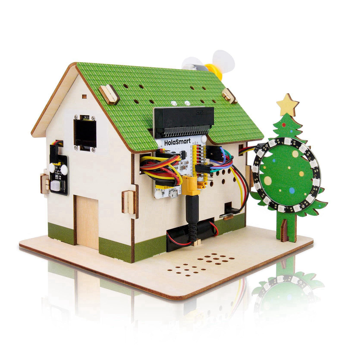 HOLASMART microbit Smart Home Kit for microbit v1 and v2,STEM Education Kit with Online Tutorial(Without Micro:bit and A