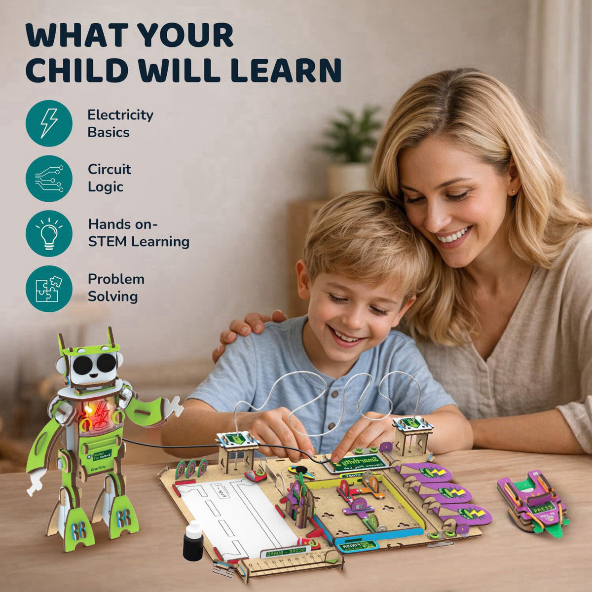 Smartivity Electricity Science Kit for Kids 8-14 Years – full view