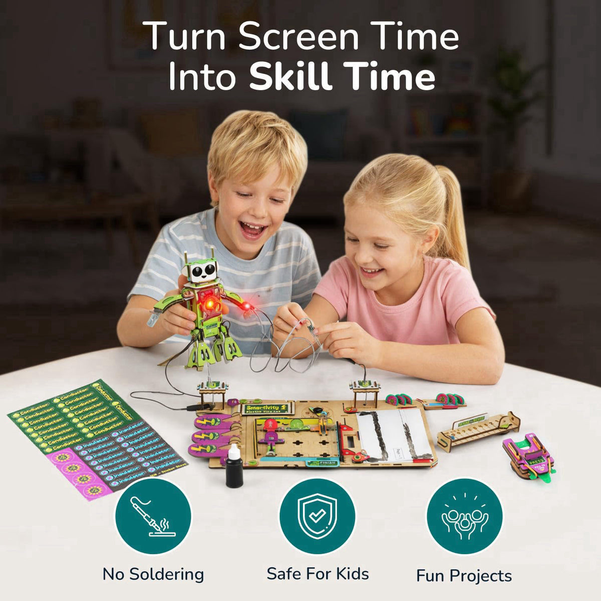 Smartivity Electricity Science Kit for Kids 8-14 Years – alternate angle