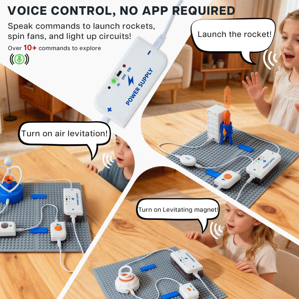 TINYLENS Science Kits for Kids, Space Theme Circuit Exploration Kits with 300+ Projects & Voice Control, STEM Toys Elect