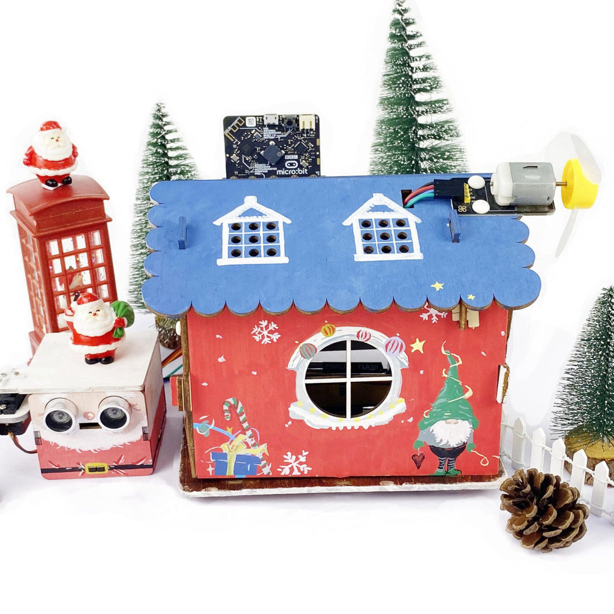 KEYESTUDIO Microbit V2 Smart Home Kit for Coding Projects (Includes Microbit V2 Board), microbit House Starter Kit with 