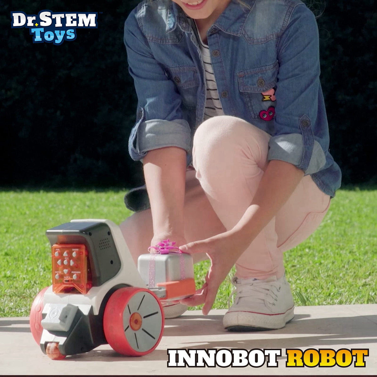 Dr. STEM Toys Innobot Coding Robot Toy | Robotics Science Kit for Kids Ages 8 & Up | Bluetooth Enabled, Easy to Build & 