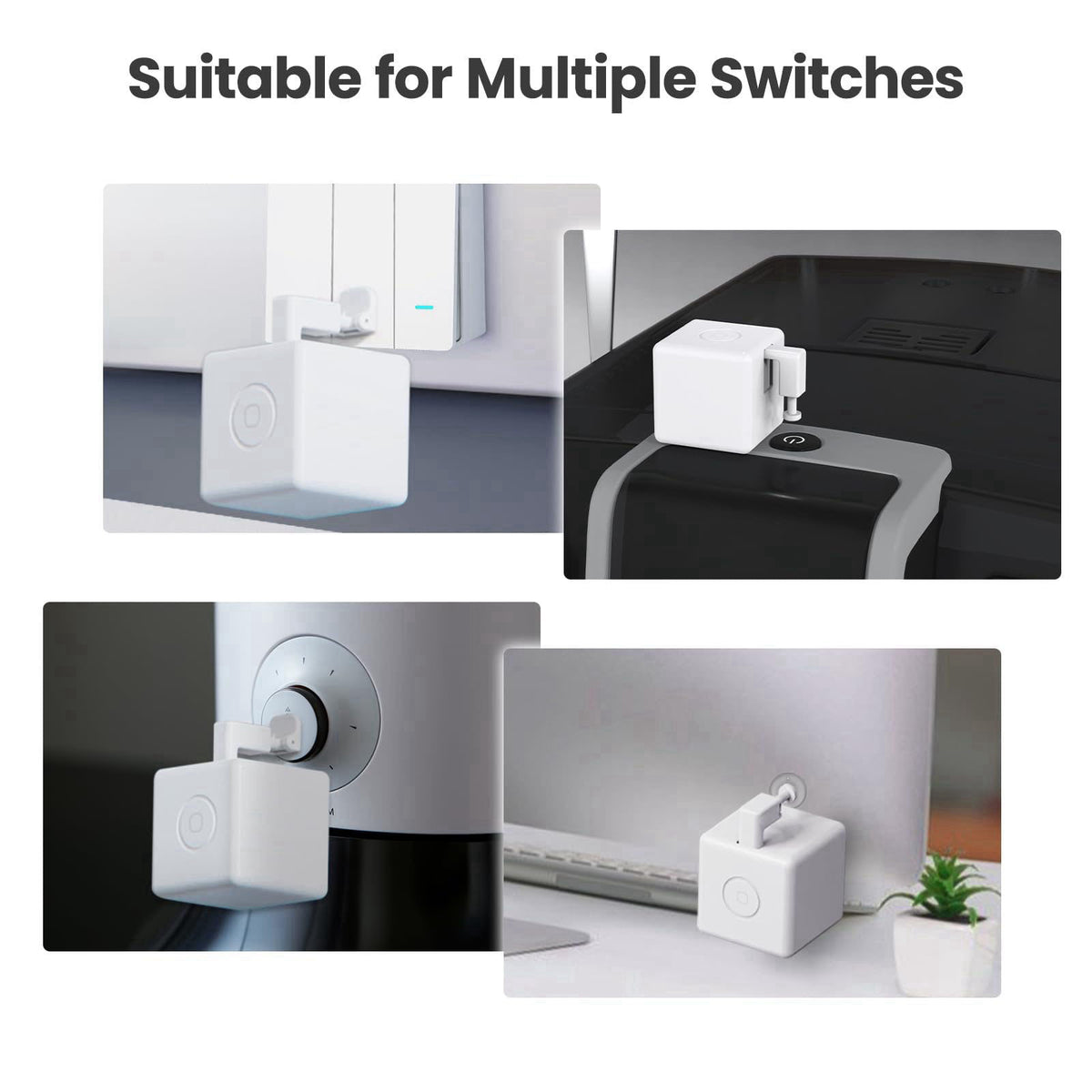MOES Fingerbot Plus Smart Button Pusher No Wiring Switch, Upgrade with Touch Control, Work with Smart Life App, Add MOES