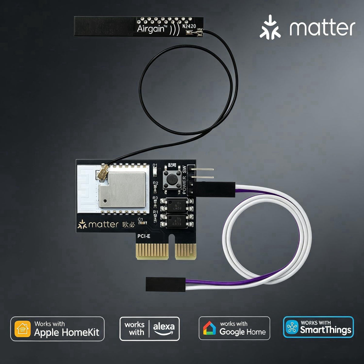 Voljupel Matter Over WiFi Remote PC Power Switch,Desktop PC Wireless ON Off Control – close-up detail