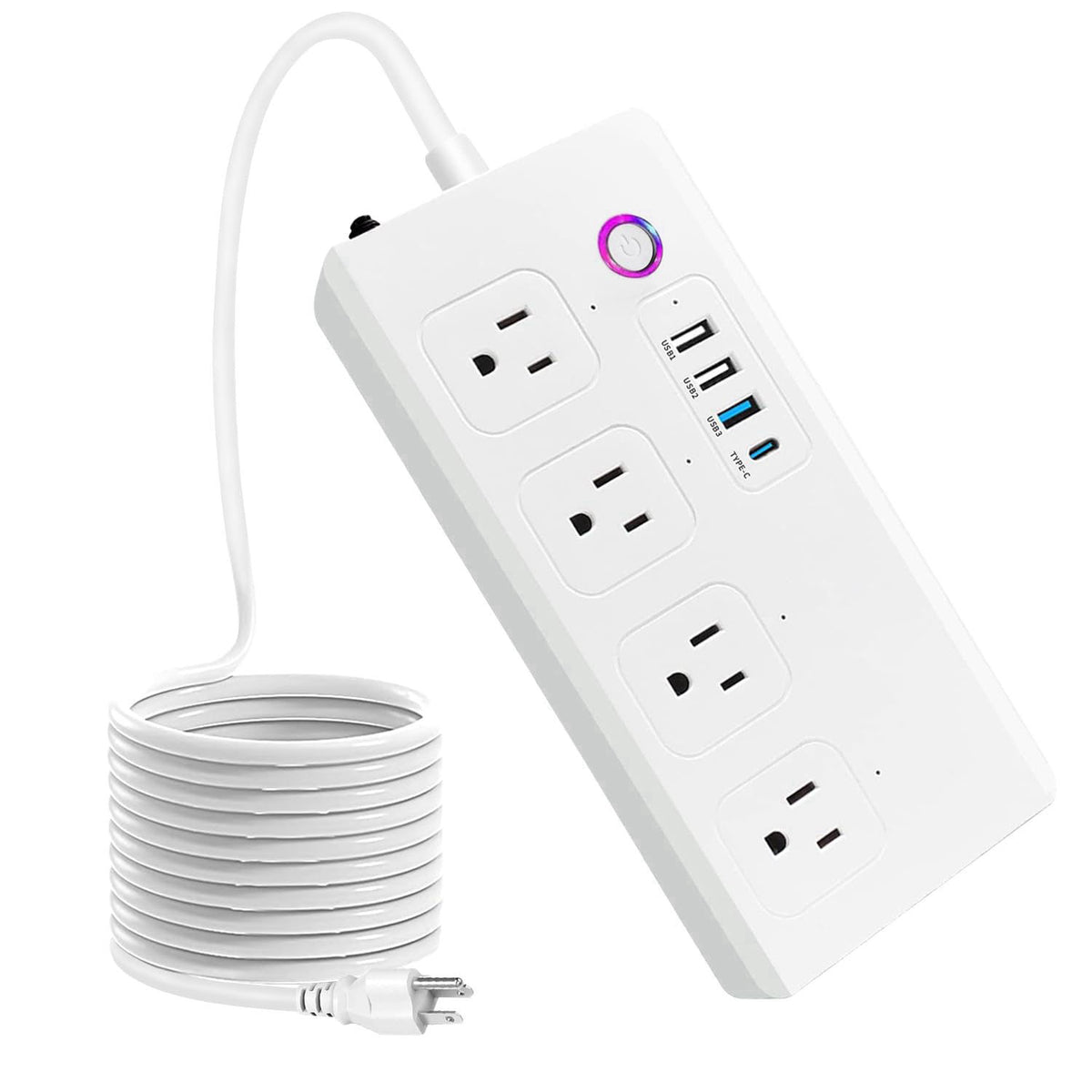 UseeLink Smart Plug Power Strip, WiFi Surge Protector Compatible with Alexa Google Home, Smart Outlets with 4 USB 4 Char
