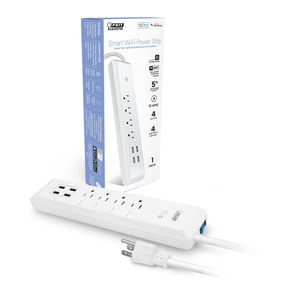 Feit Electric WIFI PWER STRIP WITH USB – product photo (Power Strips)