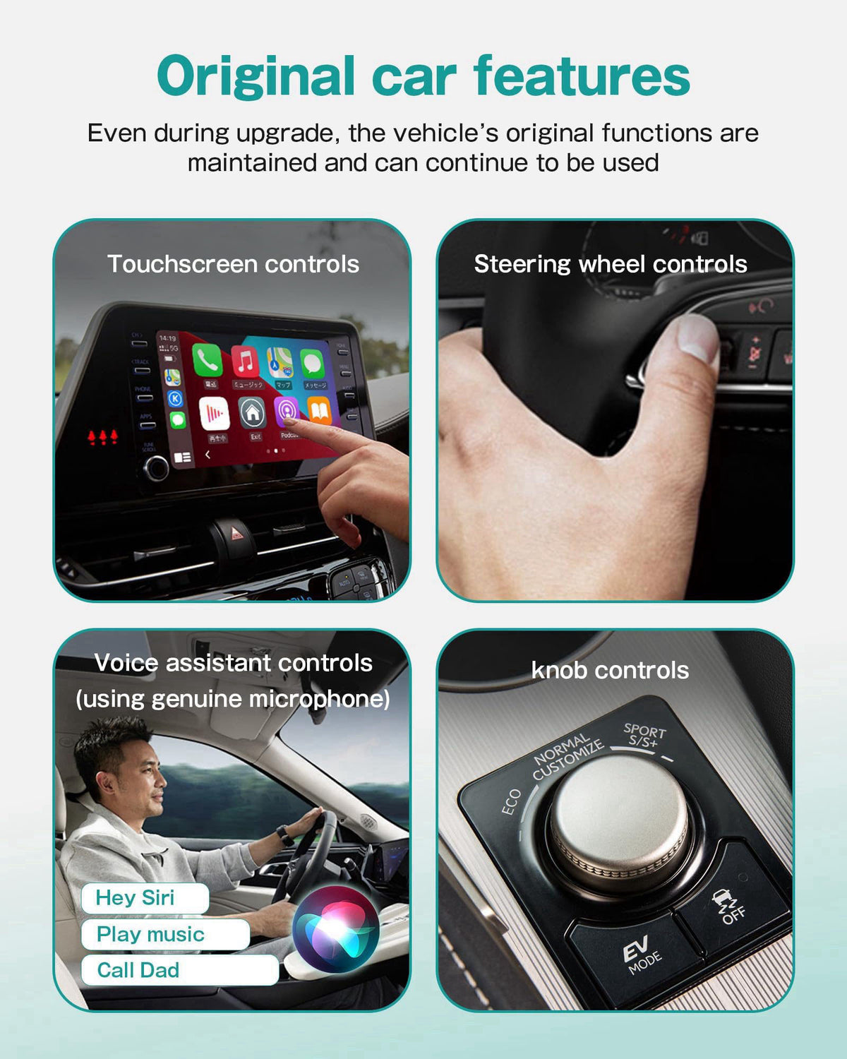 OTTOCAST Mini 2-in-1 Wireless CarPlay/Android Auto Adapter,Auto-Reconnect – alternate angle