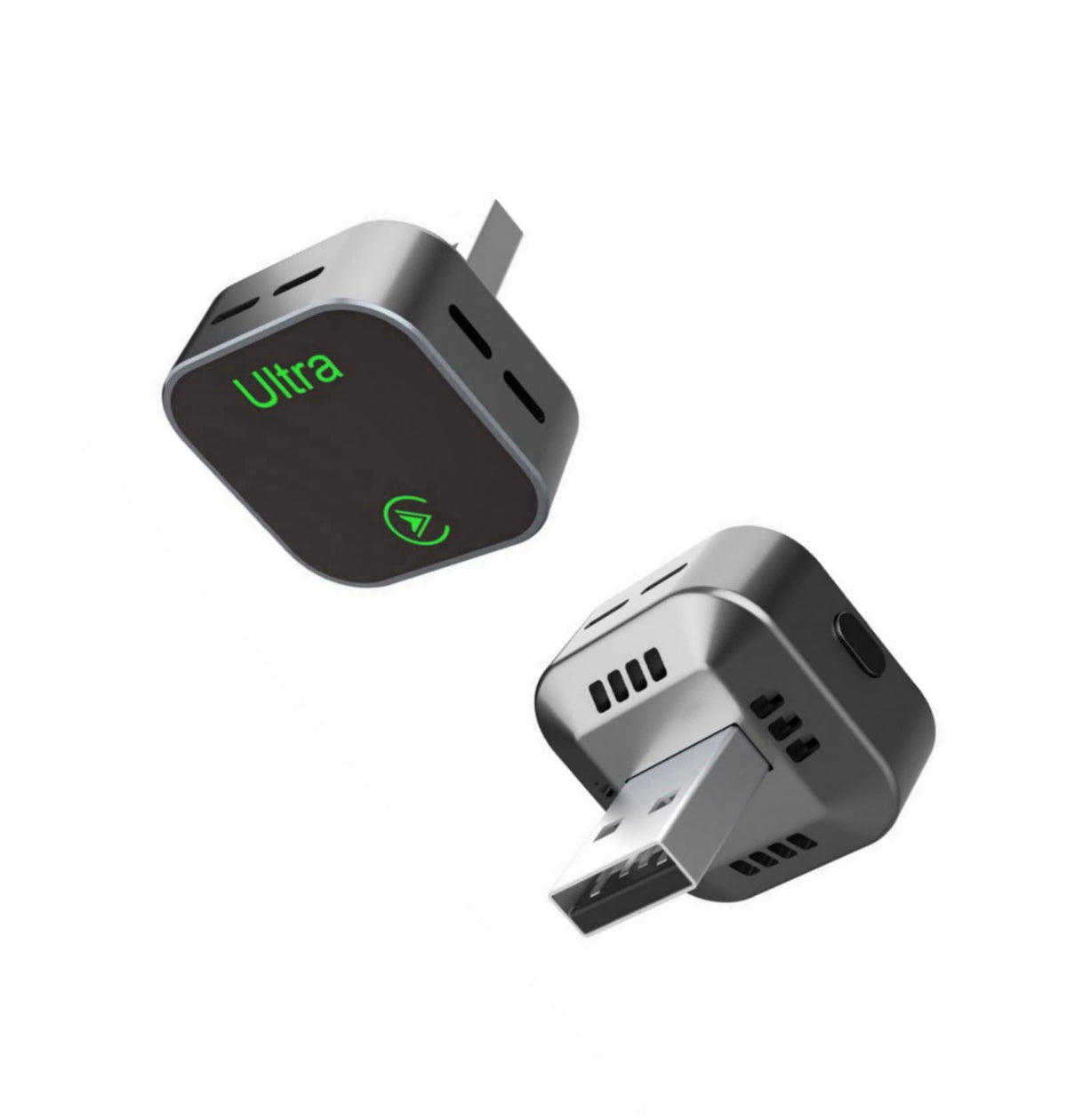 JERYONE 2-in-1 Wireless CarPlay Adapter, 2026 New, Wired to Wireless CarPlay & Android Auto Dongle, Mini Compact USB-A/T