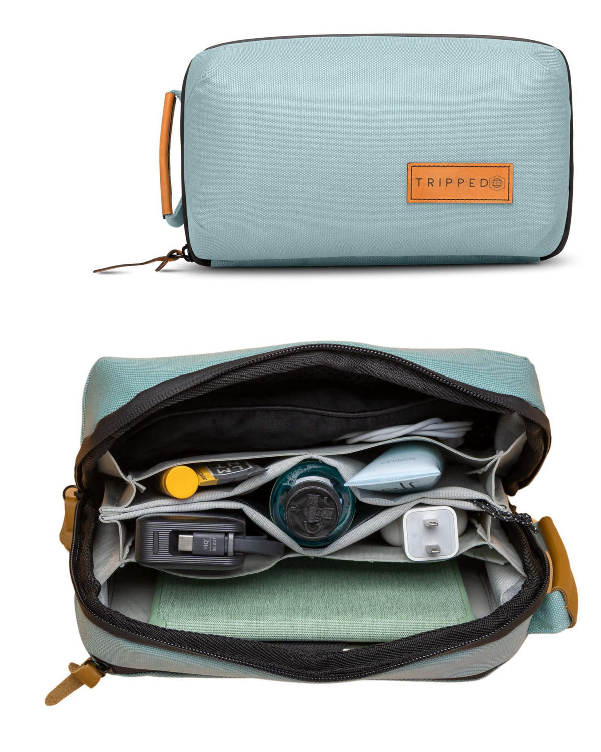 TRIPPED Travel Gear Tech Organizer Pouch for Accessories and Cables