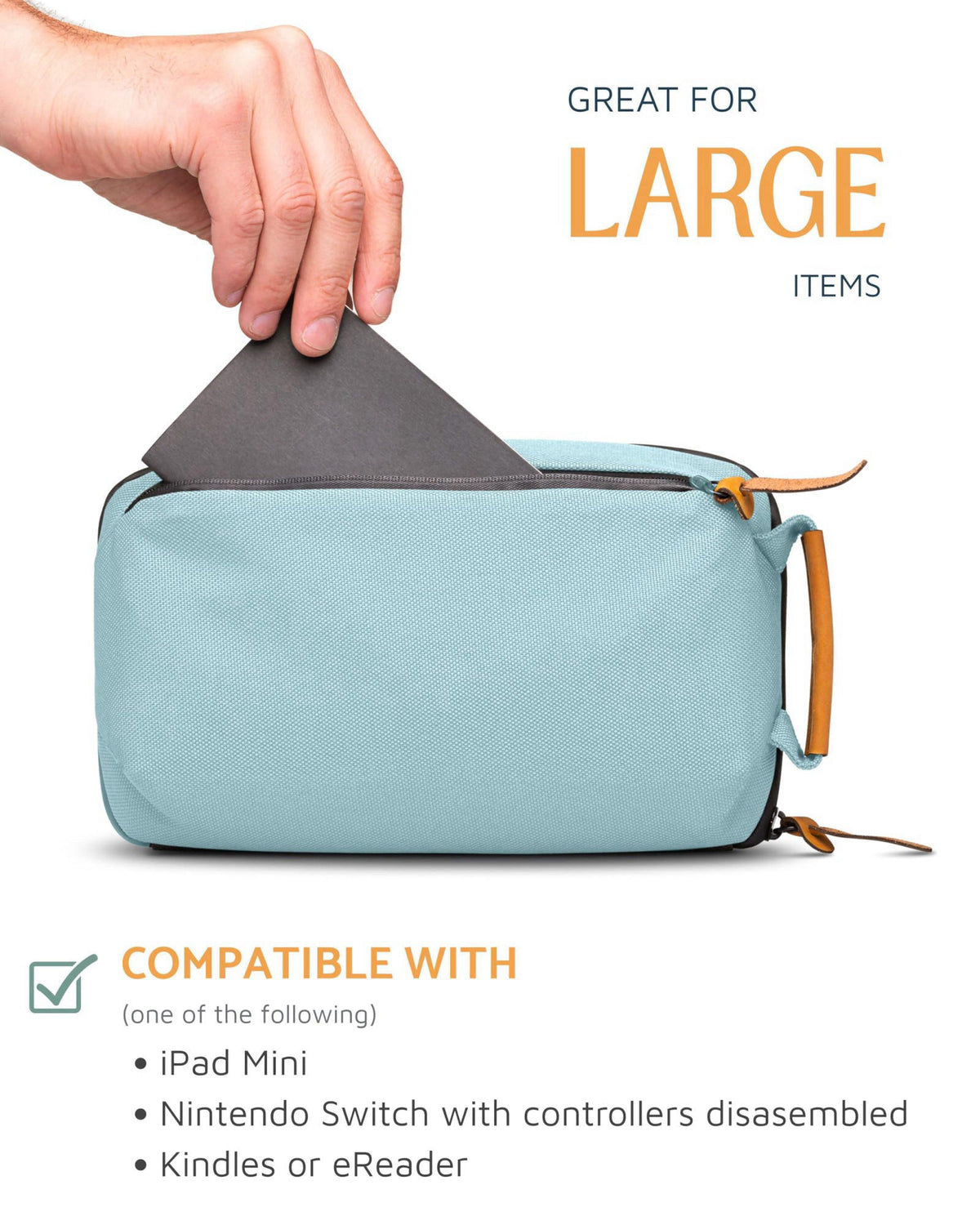 TRIPPED Travel Gear Tech Organizer Pouch for Accessories and Cables – full view
