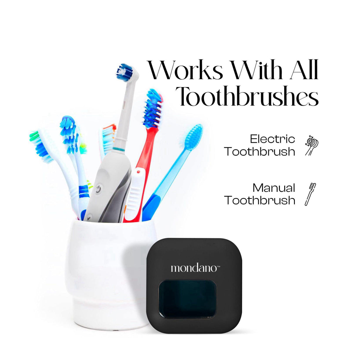 Mondano – Toothbrush Travel Containers on display
