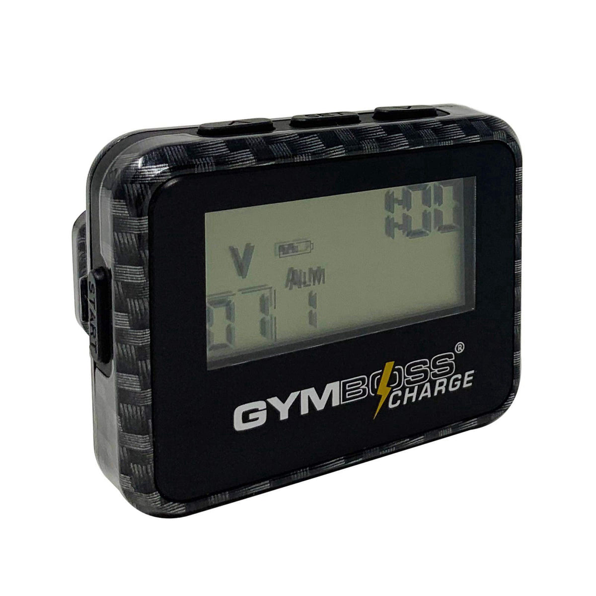Gymboss Charge Interval Timer and Stopwatch – packaging and label
