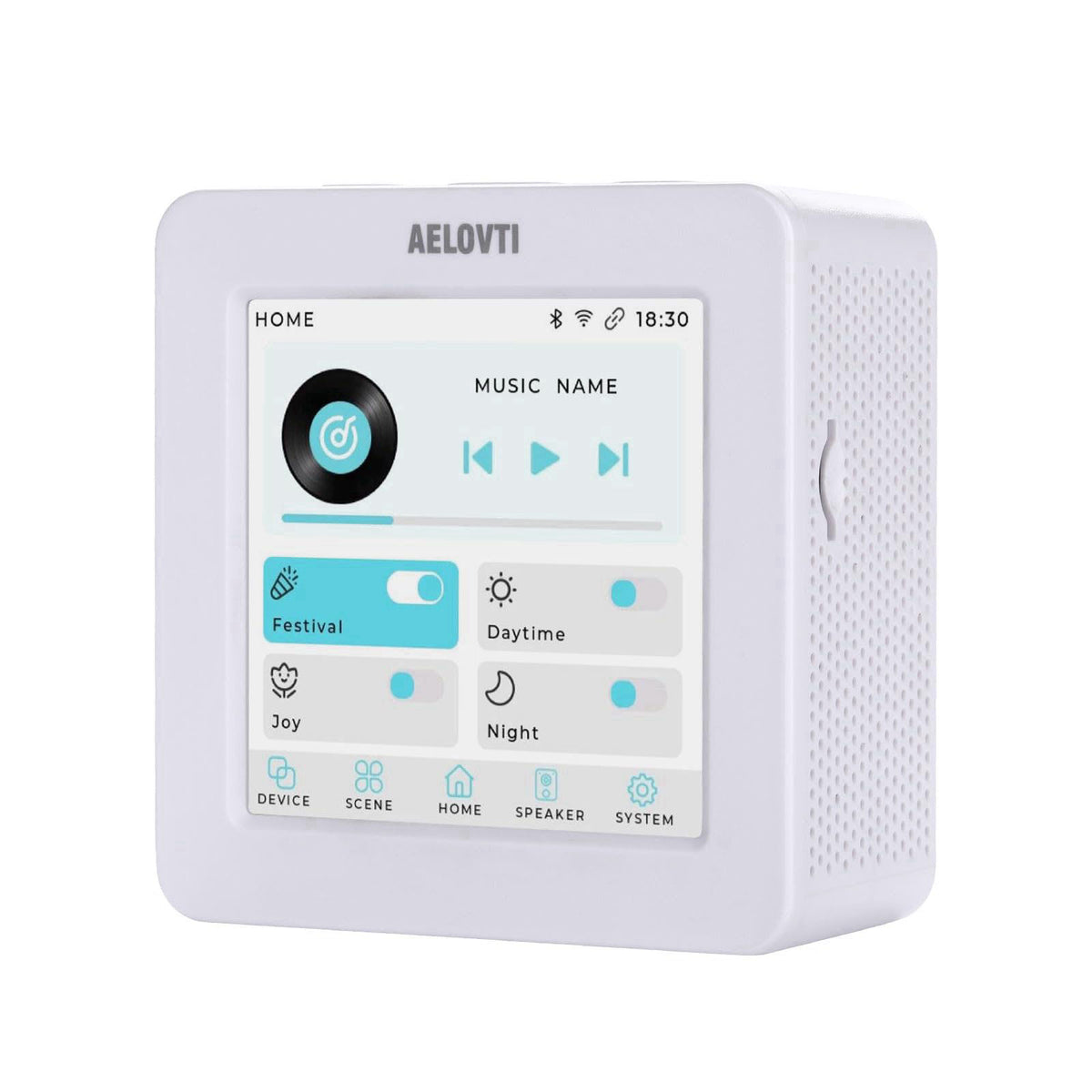 AELOVTI Smart Courtyard Butler 3.5 Touch Screen Tuya App, DIY Scene for Multi-Device Sync Control Including Light,Breake