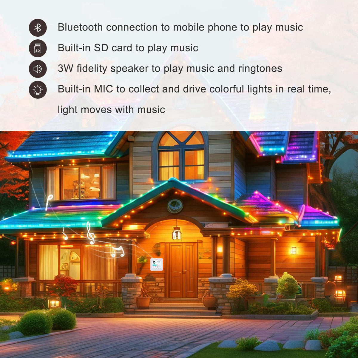 AELOVTI Smart Courtyard Butler 3.5 Touch Screen Tuya App, DIY Scene for Multi-Device Sync Control Including Light,Breake