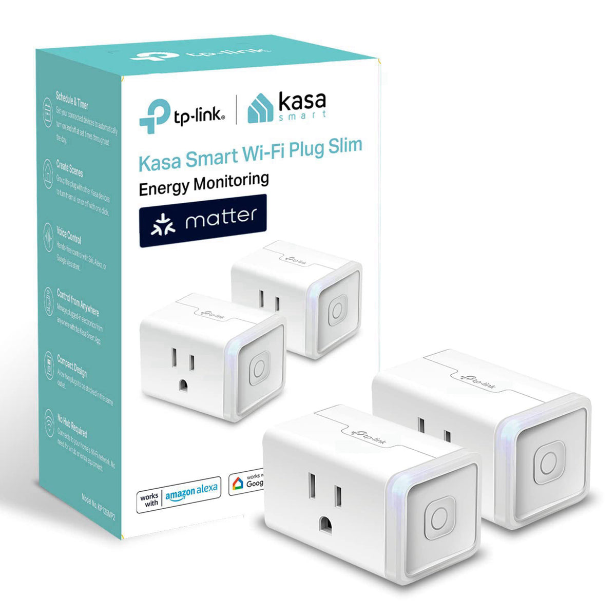Kasa Matter Smart Plug with Energy Monitoring KP125MP2 15A by Premium Selection — view 3