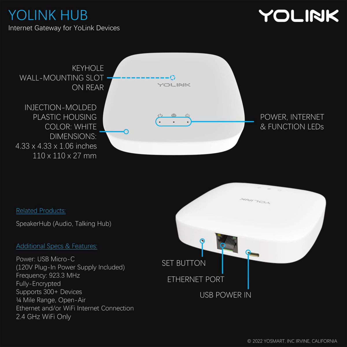 YoLink Garage Door Kit: Controller + Sensor + Hub – packaging and label