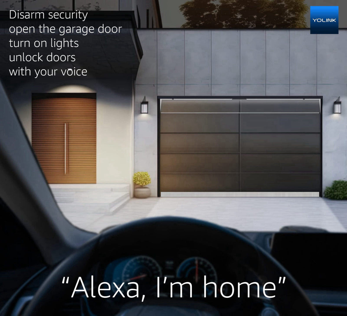 YoLink Garage Door Kit: Controller + Sensor + Hub – alternate angle