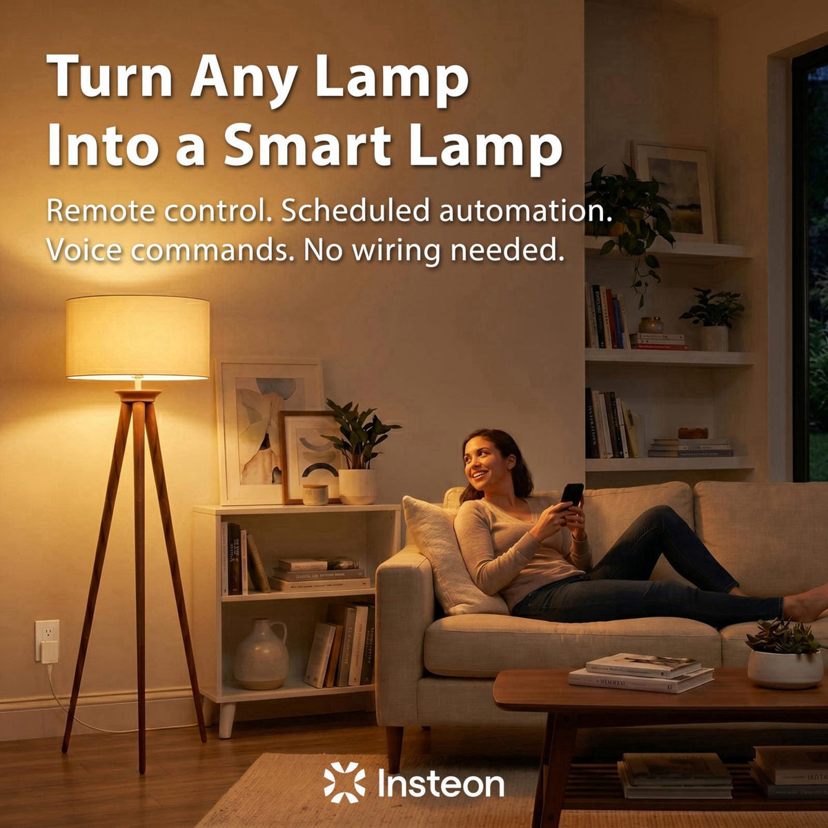 Insteon Smart On/Off Plug-in Module, 1800W Indoor Smart Outlet - 2635-222 – alternate angle