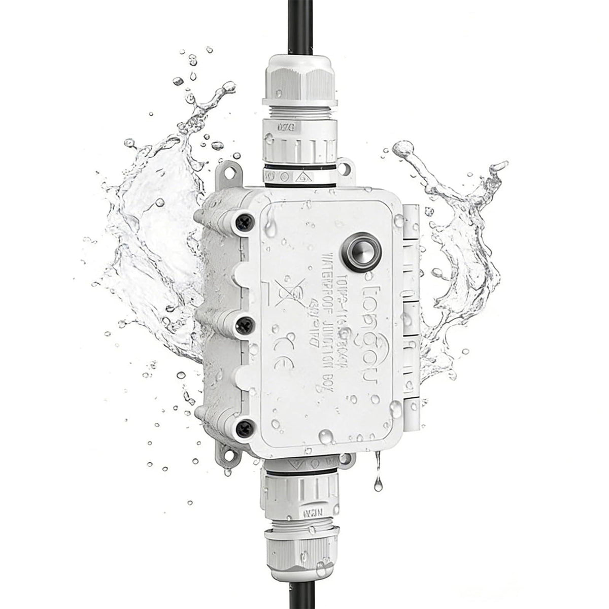 LICAEVEY Outdoor WiFi Junction Box 16A, IP67 Water Proof Smart Timer Switch with APP Control, for Pool Lights Pathway Li