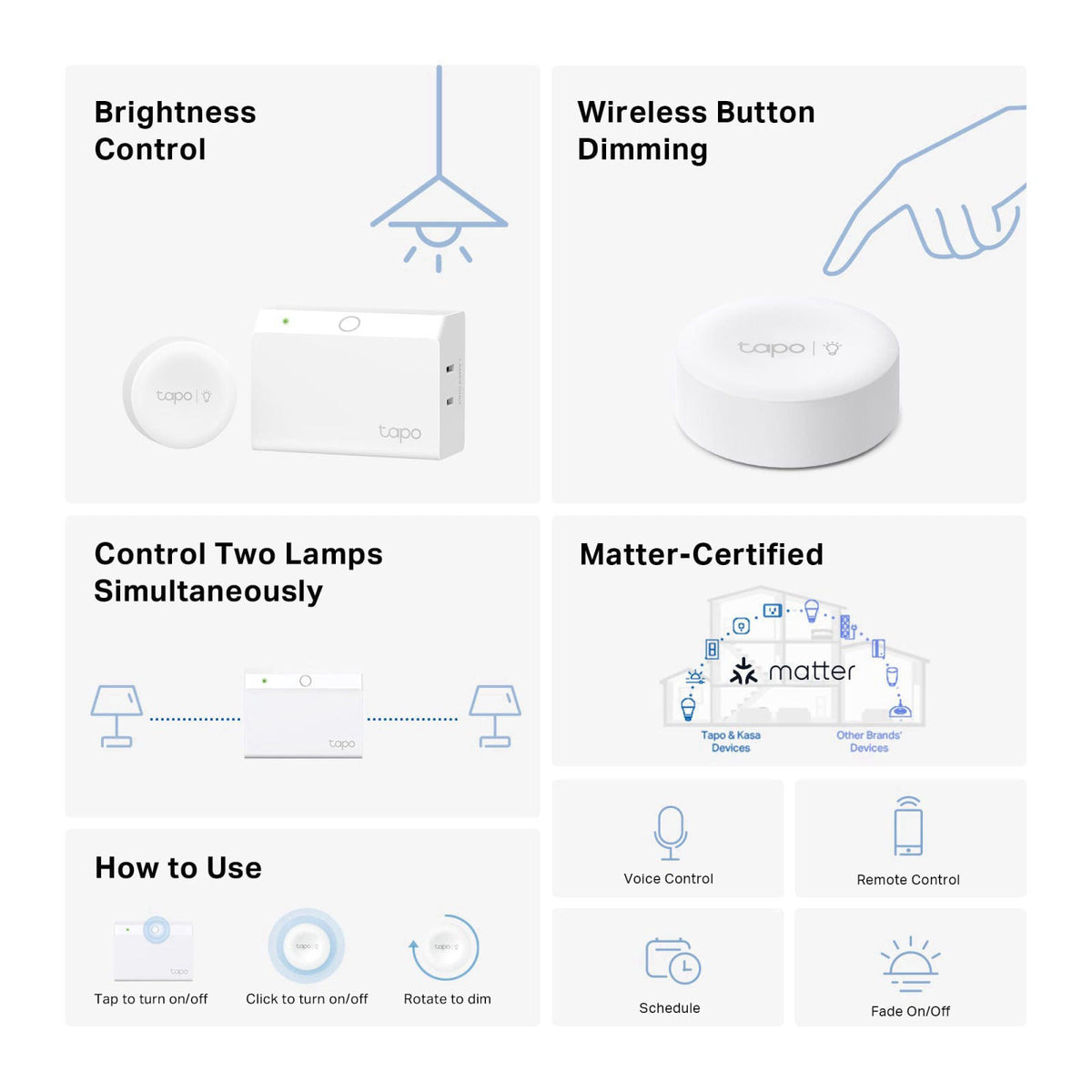 Tapo Smart Dimmer Plug Kit P135 KIT Matter Compatible by Premium Selection — view 3