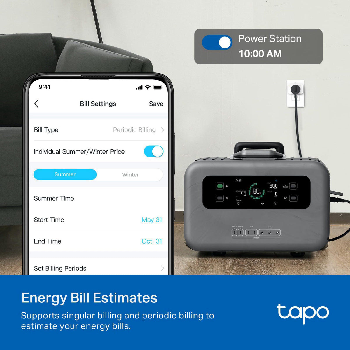 Tapo Smart Plug Matter Compatible Energy Monitoring P110M — view 6