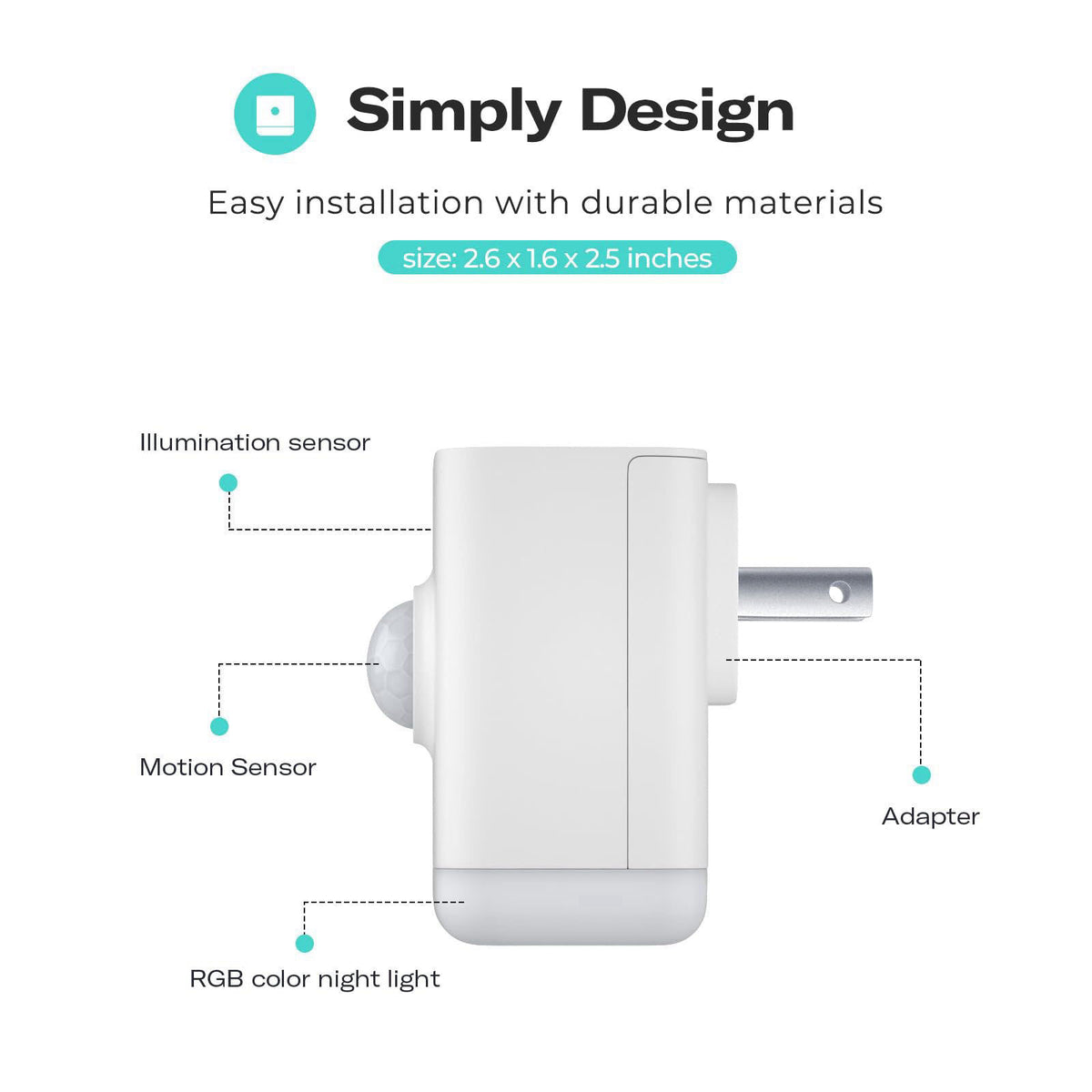 THIRDREALITY Multi-Function Night Light, Zigbee Repeater, 3-in-1 Combines a Motion Sensor, a Illumination Sensor and RGB