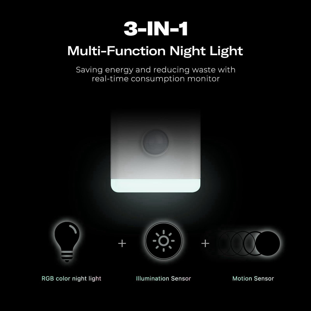 THIRDREALITY Multi-Function Night Light, Zigbee Repeater, 3-in-1 Combines a Motion Sensor, a Illumination Sensor and RGB