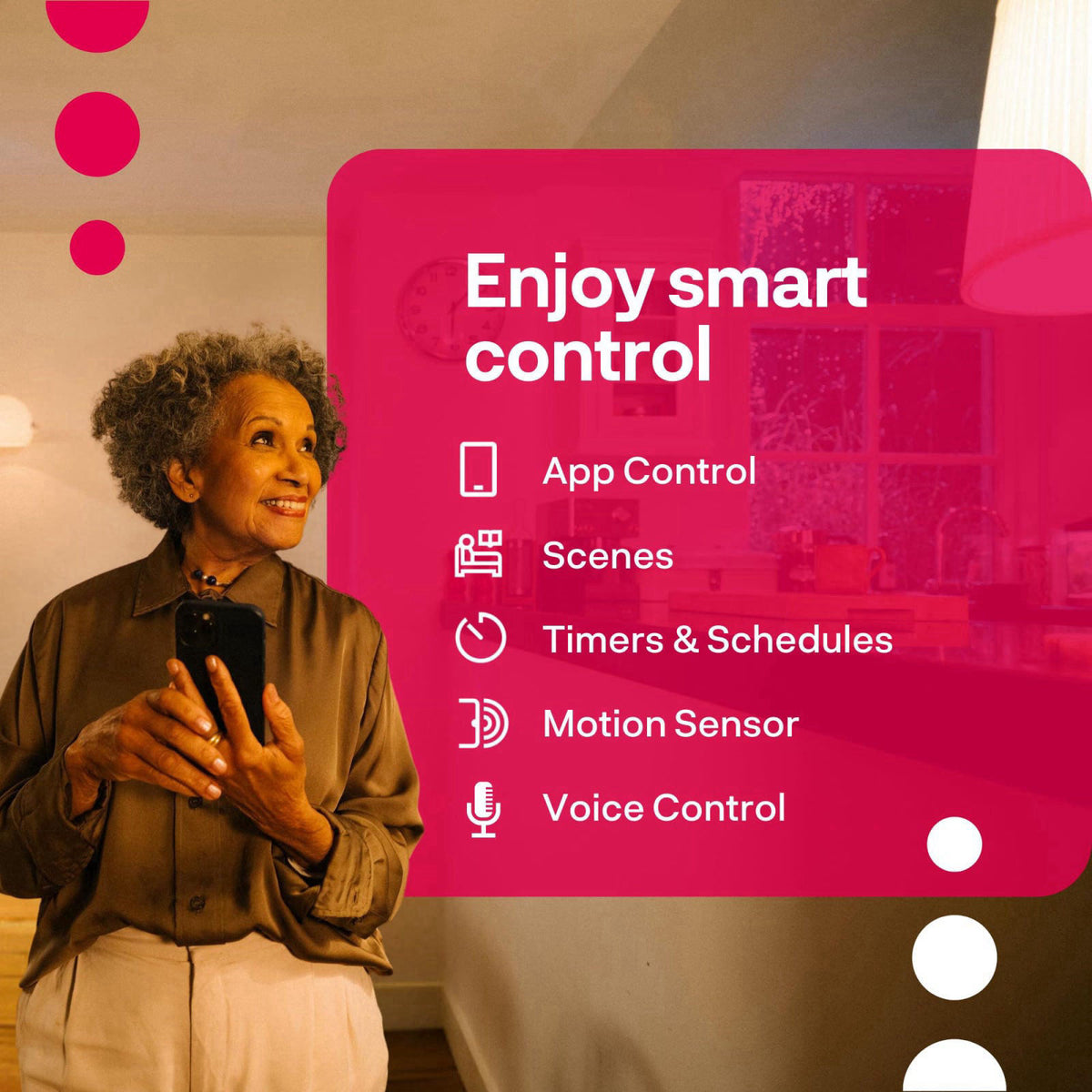 Innr Zigbee Smart Plug, Works with Philips Hue*, Energy Monitor, 2-Pack – back view and specifications