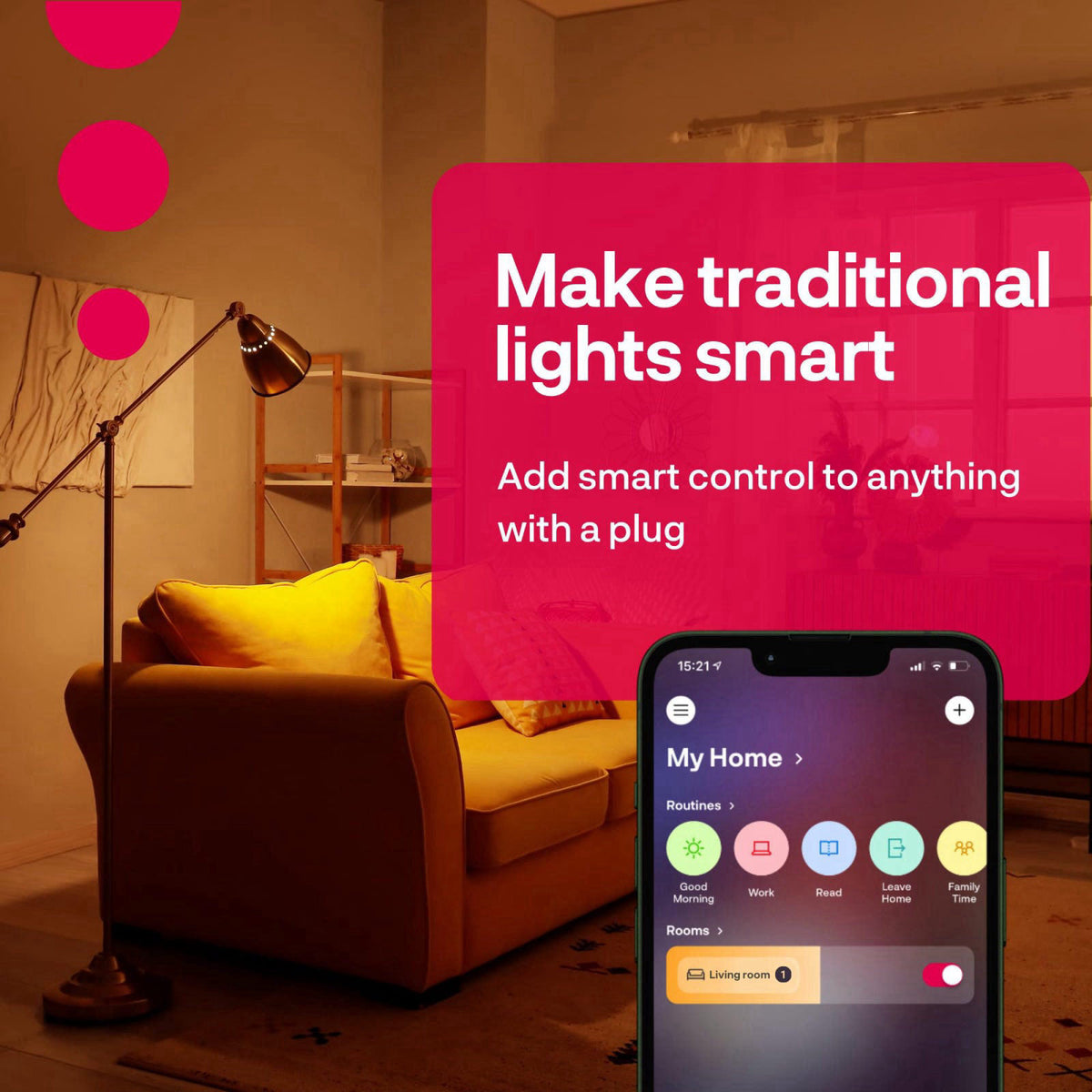 Innr Zigbee Smart Plug, Works with Philips Hue*, Energy Monitor, 2-Pack – alternate angle