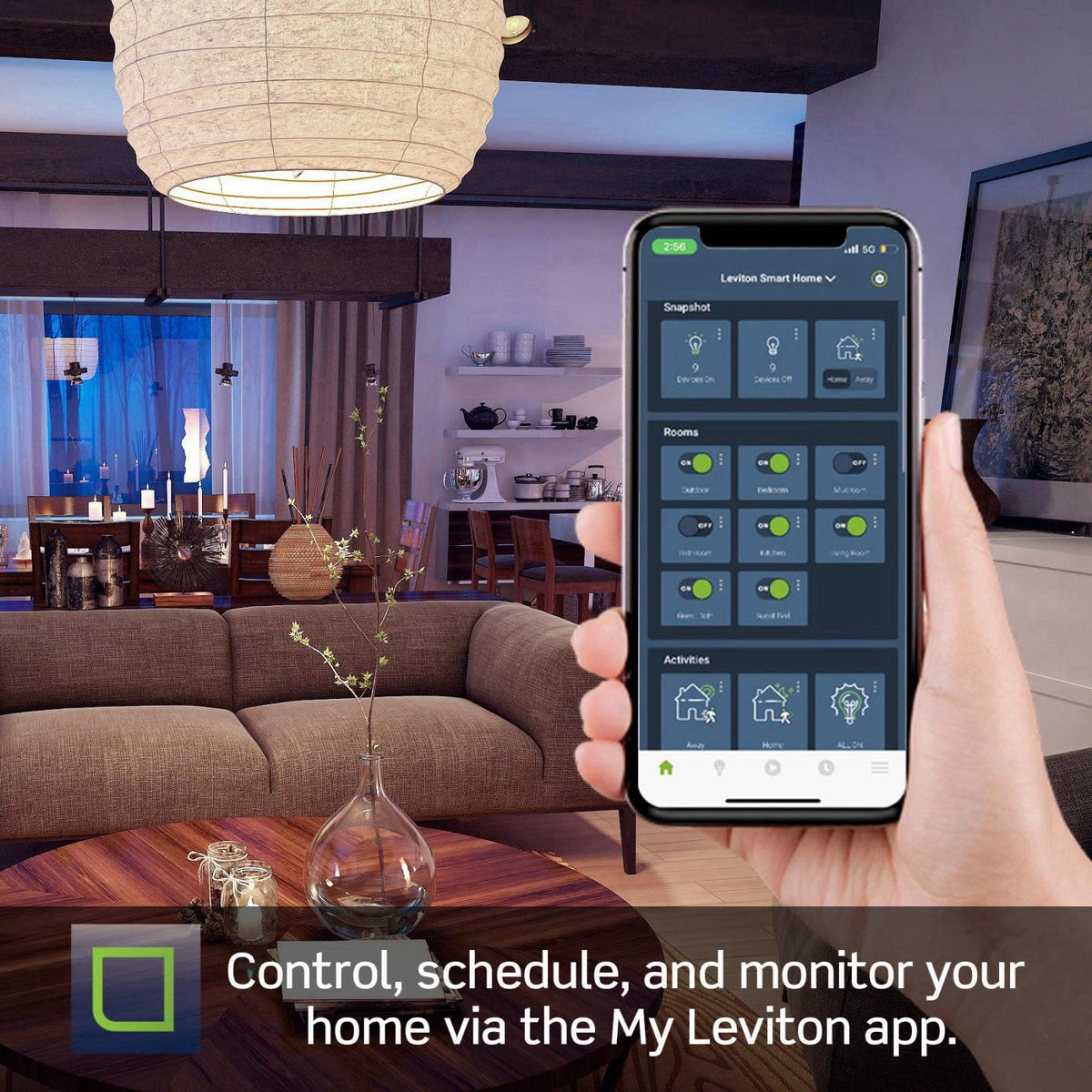 Leviton Decora Smart Switch, Wi-Fi, D315S-1RW, White – alternate angle