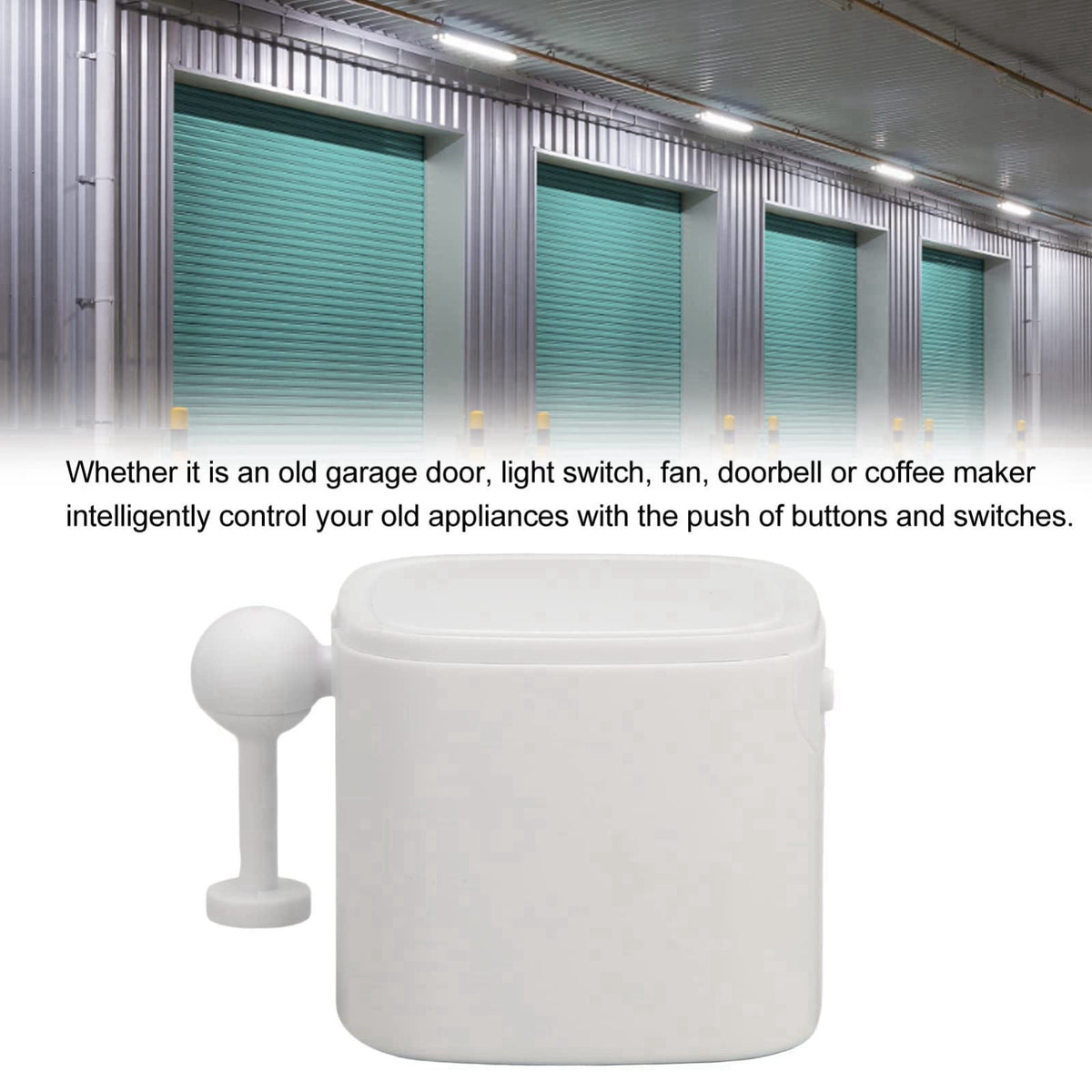 Yunir Wireless Smart Switch Pusher for Lights Doorbell Coffee Maker, App Control Timer, Compatible with Garage Door Ligh