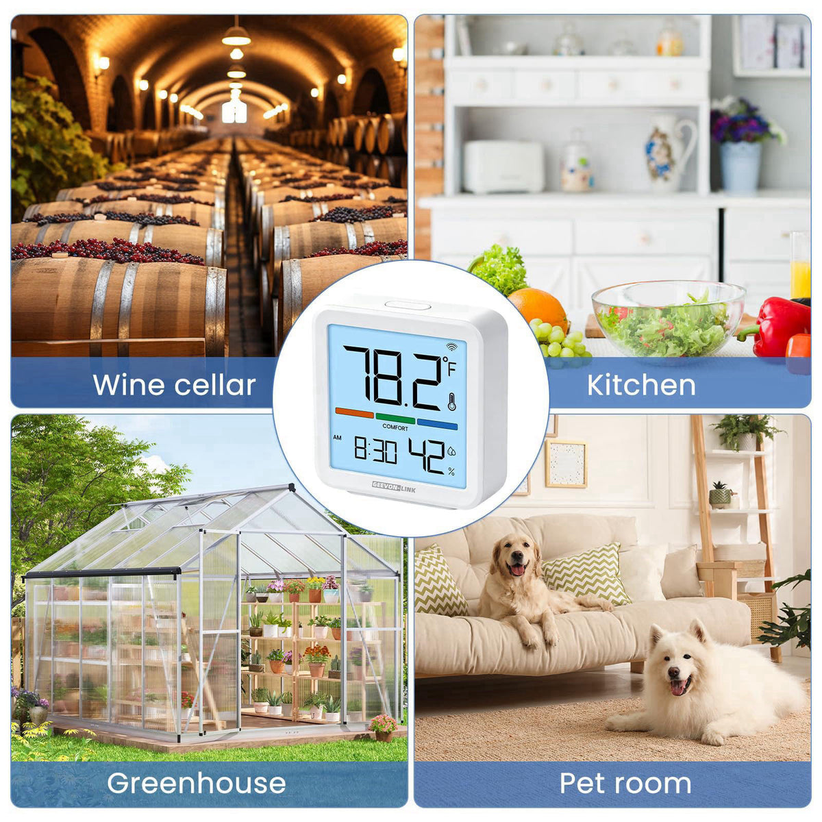 GEEVON-LINK – Indoor Thermometers on display