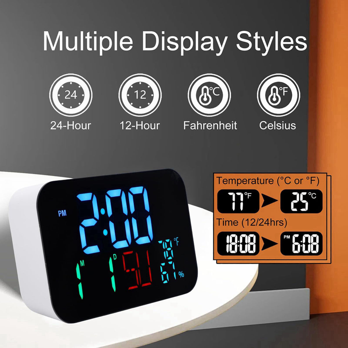 ZAICOLER – Desk &amp; Shelf Clocks on display