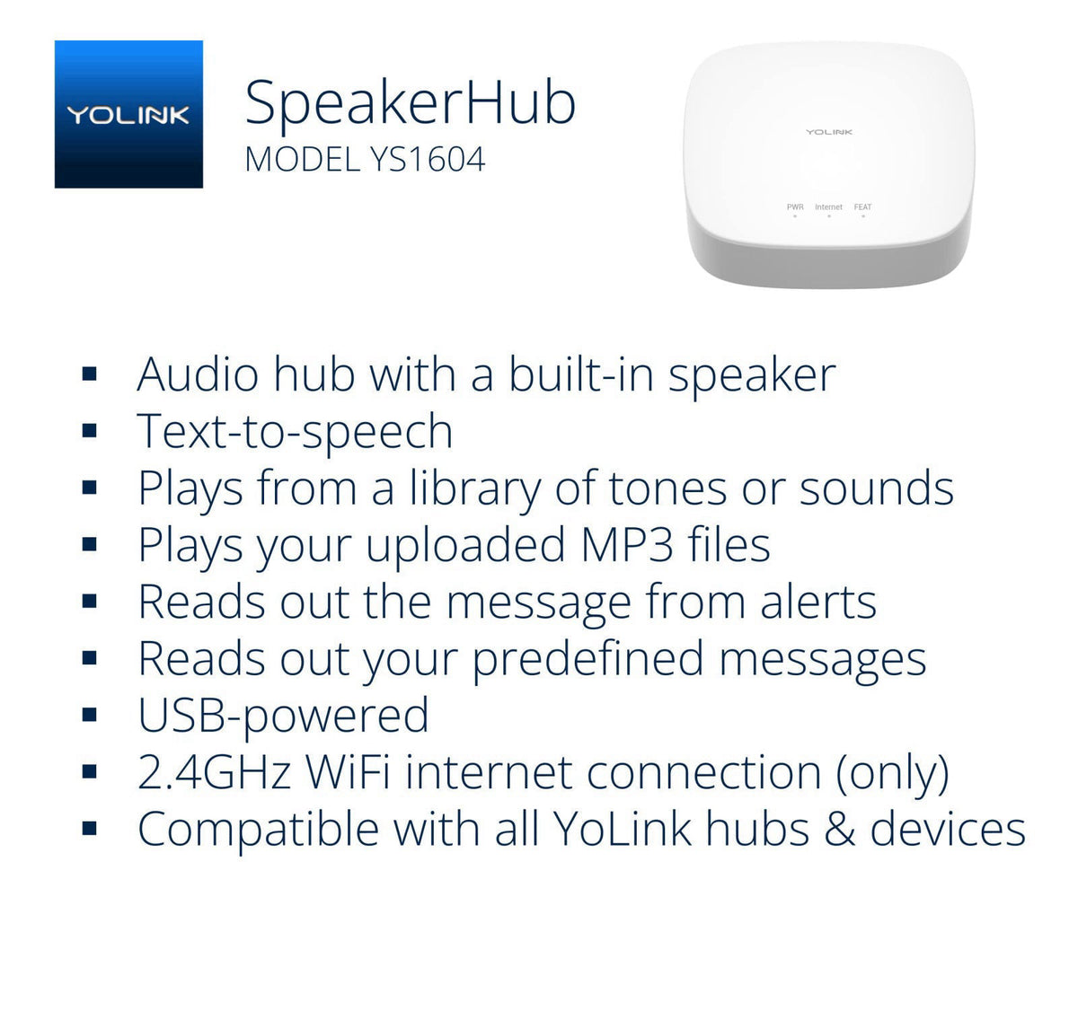 YoLink Door and Window Sensor Kit: 3-Pack + SpeakerHub – packaging and label