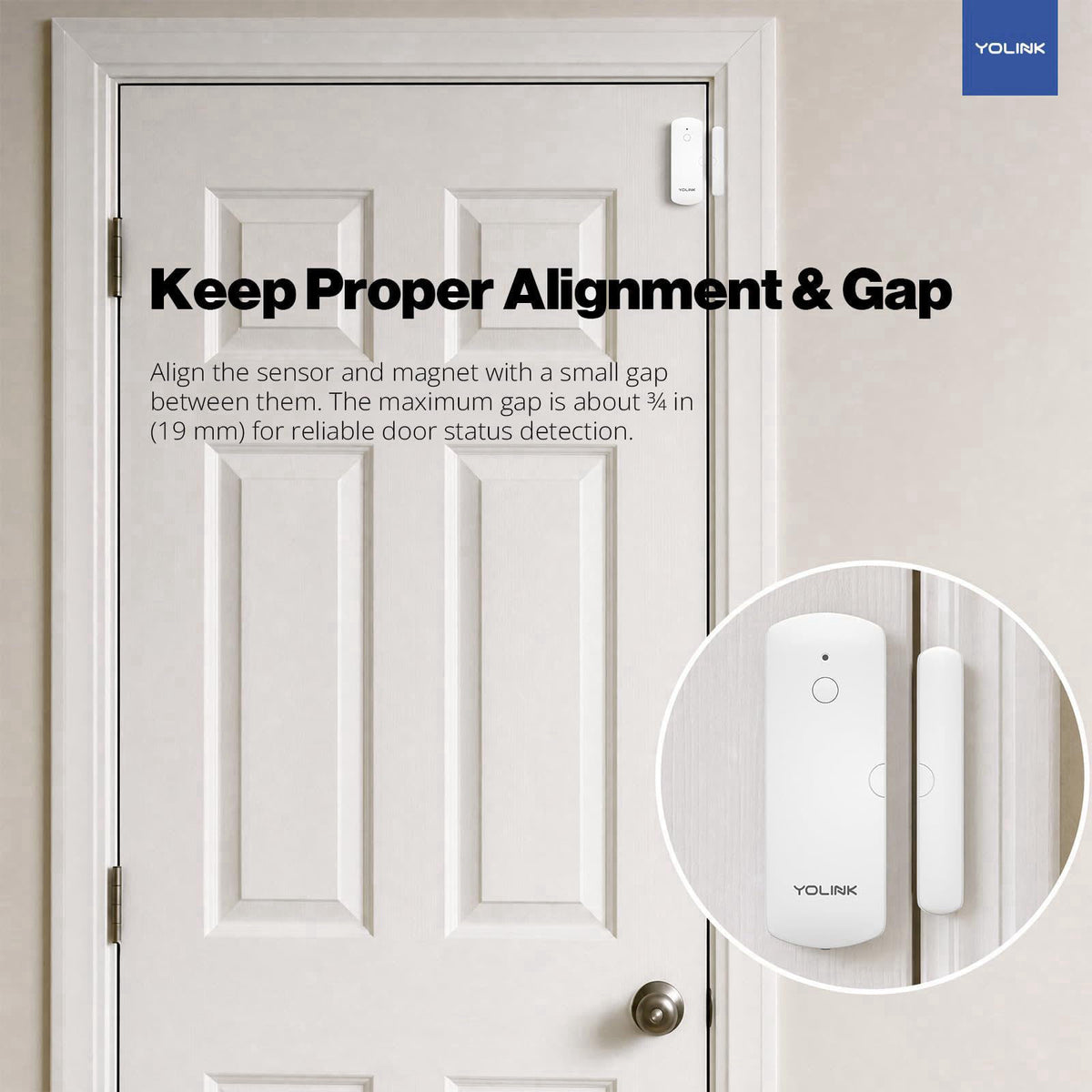 YoLink Door and Window Sensor Kit: 3-Pack + SpeakerHub – alternate angle