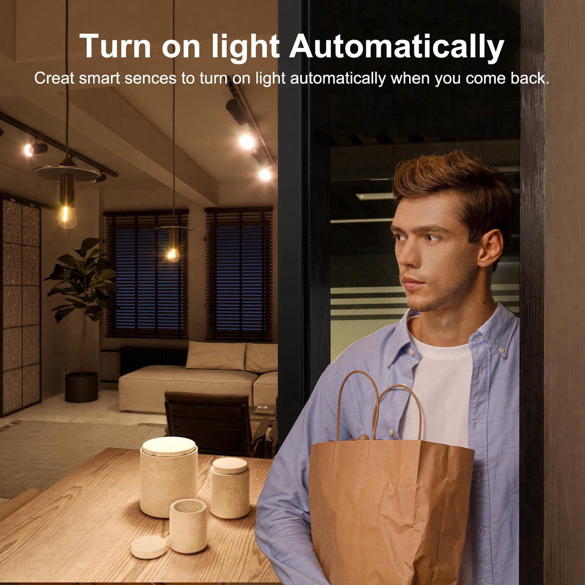 Zecamin WiFi Motion Sensor, Smart Motion Detector for Home Security, Wireless Motion Sensor App Remote Monitor, Voice Co