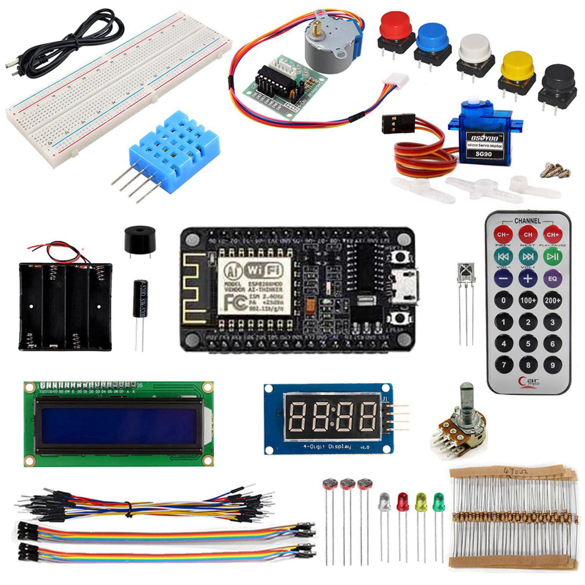 OSOYOO ESP8266 NodeMCU IOT Starter kit with ESP-12E Development Board Open Source Serial Module – product photo (Single 