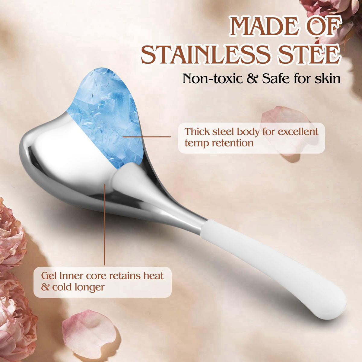 Running man Cryo Sticks for Face - Gua Sha and Massage 2-in-1, Ice Globes-Facial Skin Care Tools for Women, Cold Globes 