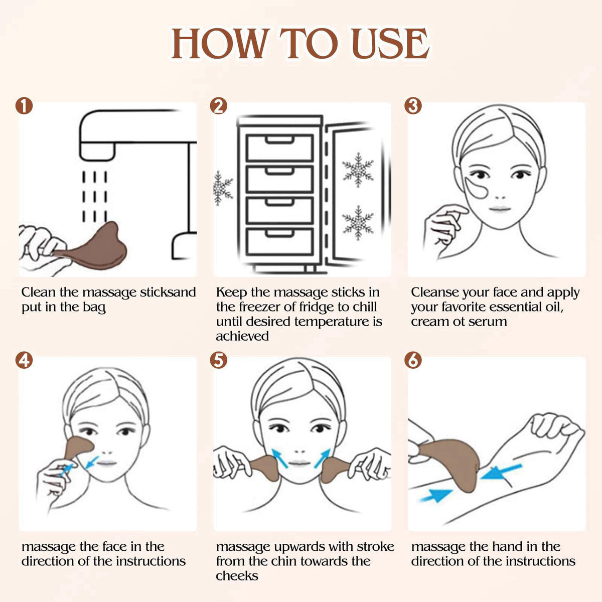 Running man Cryo Sticks for Face - Gua Sha and Massage 2-in-1, Ice Globes-Facial Skin Care Tools for Women, Cold Globes 