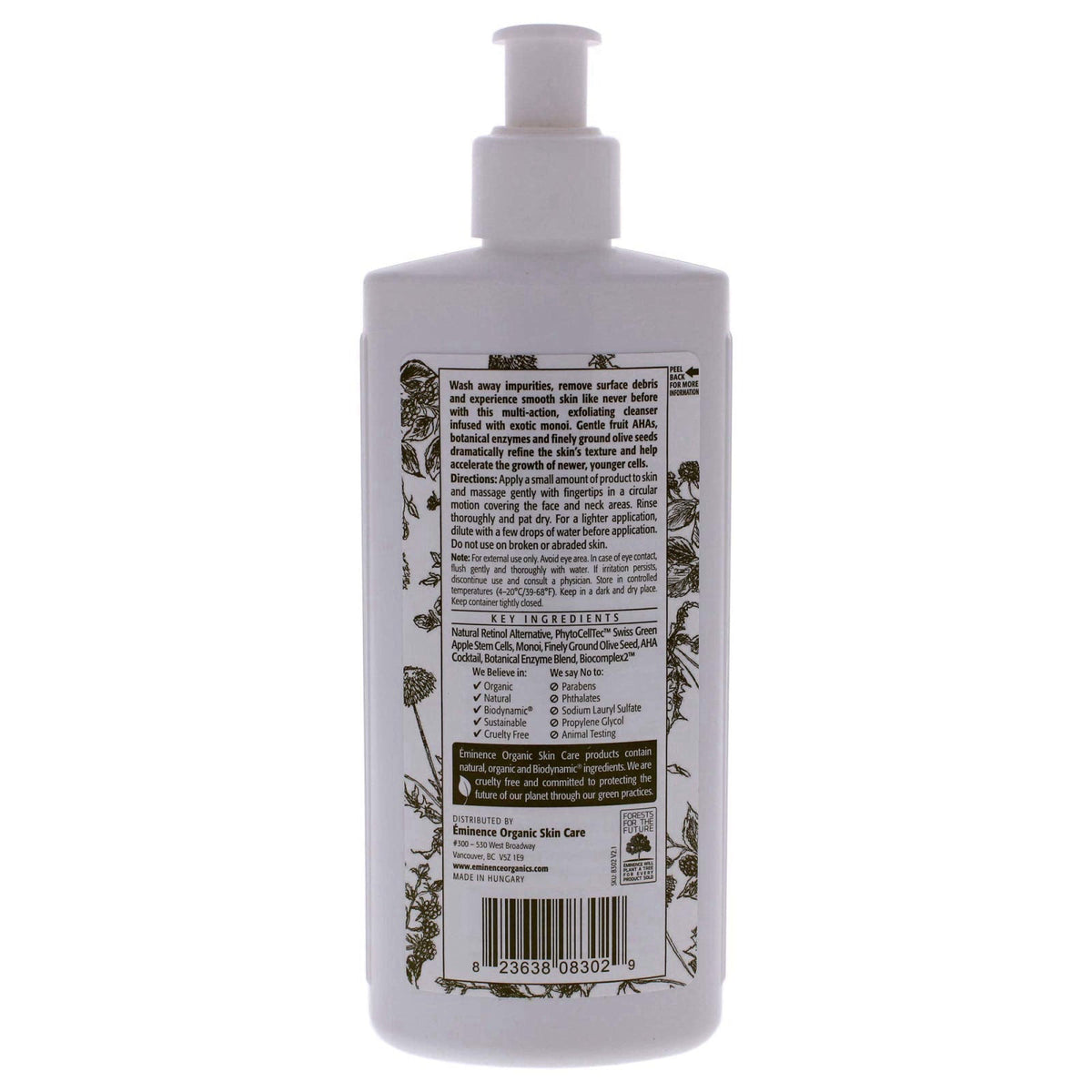Eminence Monoi Age Corrective Exfoliating Cleanser for Unisex - 8.4 oz Cleanser – close-up detail