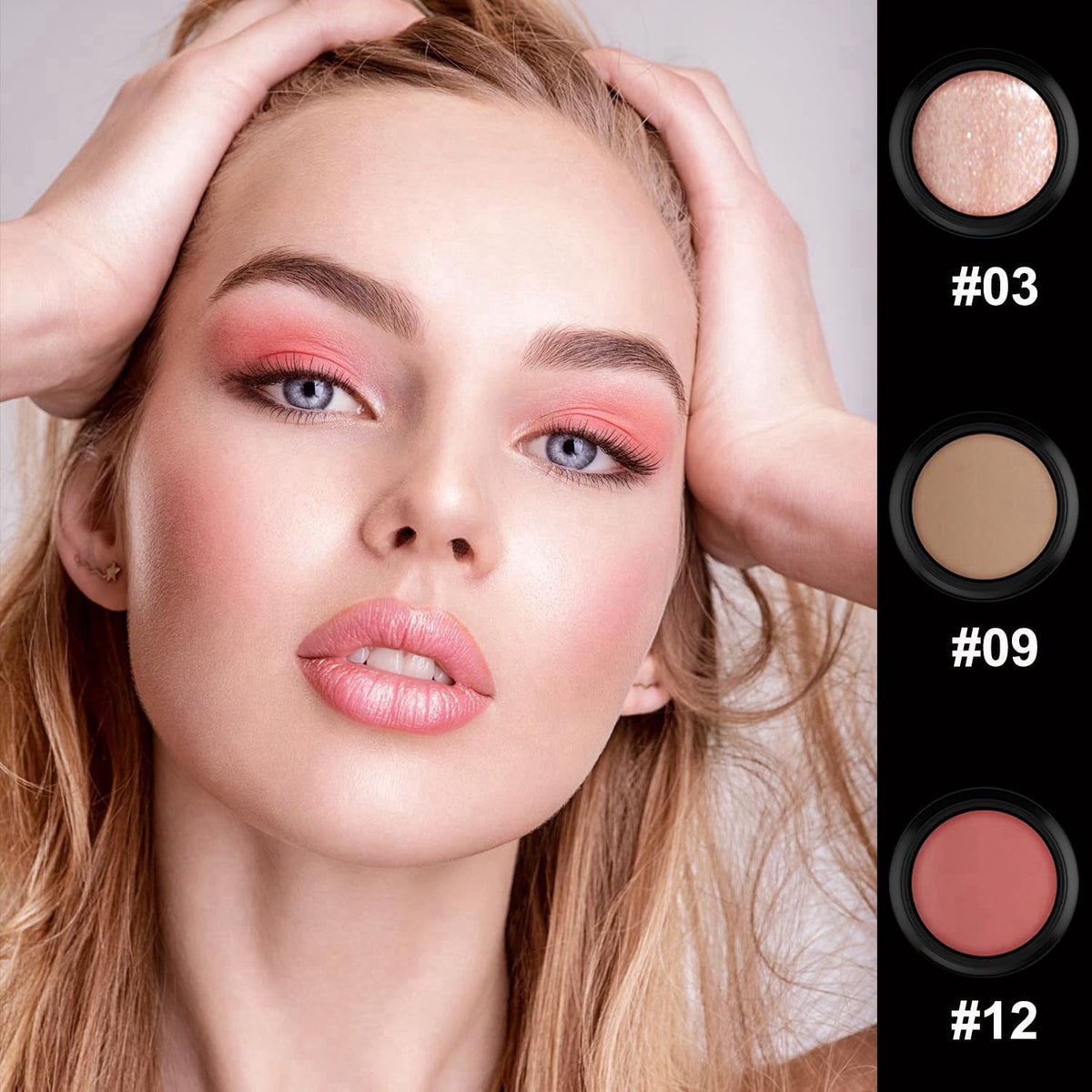 Hilareco PHOERA CC Cream Foundation With SPF,PHOERA Full Coverage Foundation Color Correcting Cream,3 Pcs Cream Contour 