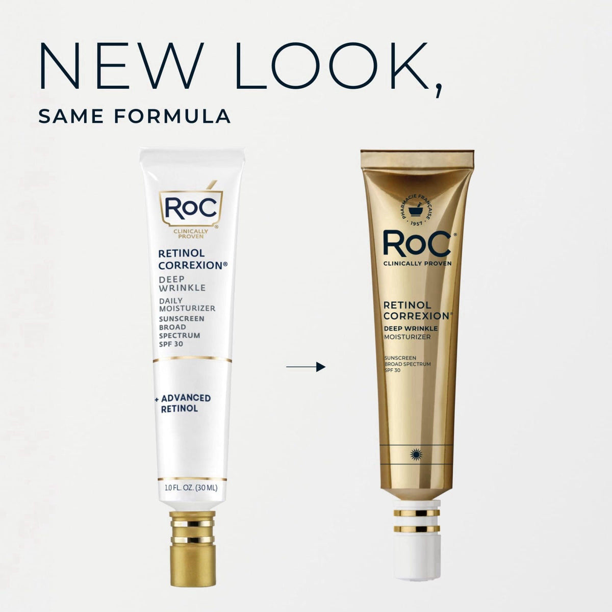 RoC Retinol Correxion Deep Wrinkle Daily Face Moisturizer SPF 30, 1 oz – close-up detail