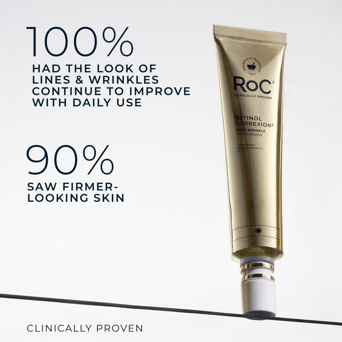 RoC Retinol Correxion Deep Wrinkle Daily Face Moisturizer SPF 30, 1 oz – full view