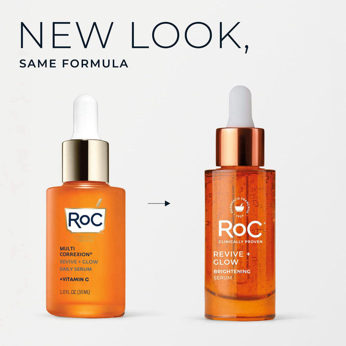 RoC Vitamin C Serum for Face Multi Correxion Revive + Glow, 10% Active, 1oz – close-up detail