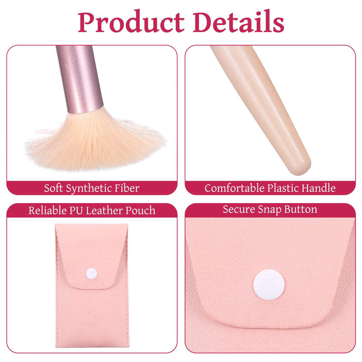 kenaeooe 24 Sets Makeup Brushes Bulk Mini Makeup Brush Set Travel Size Synthetic Fiber Face Foundation Brush Kit with Pu