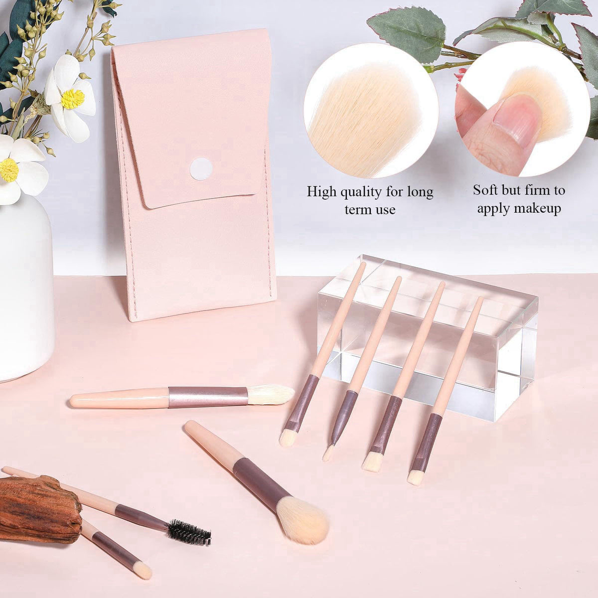 HaiFafafaing 24 Sets Mini Size Travel Makeup Brush Set Bulk – packaging and label